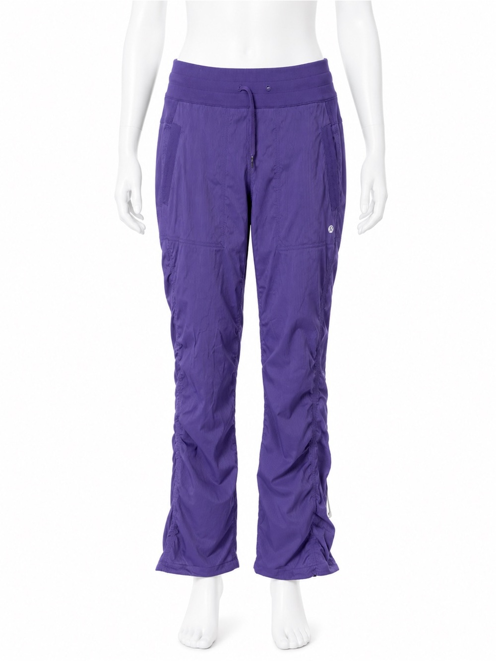 Lululemon Dance Studio Cargo Pants Purple Size 6 Drawstring Jogger 34 inseam